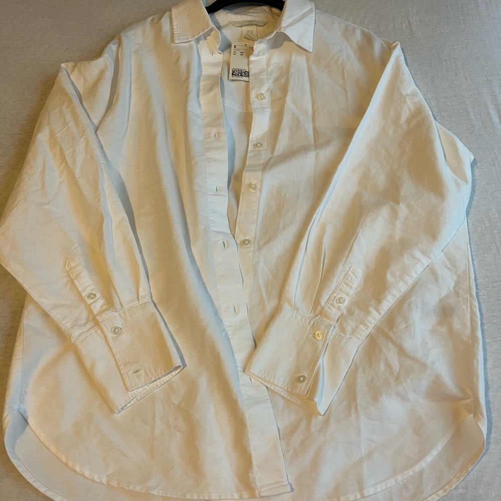 NWT H&M Oversized Button Down Long Sleeve